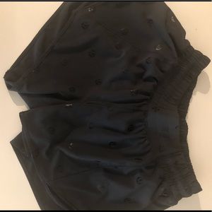 Lululemon lemon shorts classic logo all over size4